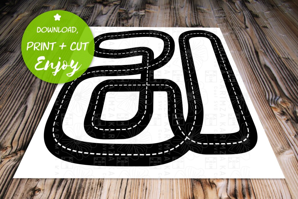 Printable Car Track