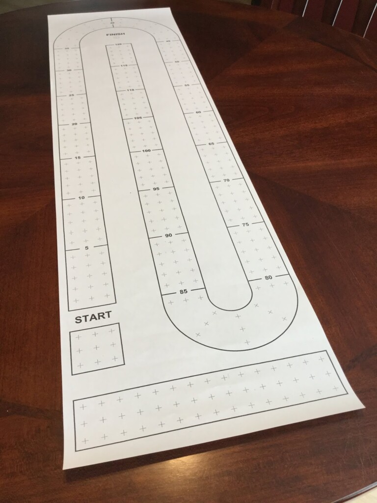 Printable Cribbage Board Templates