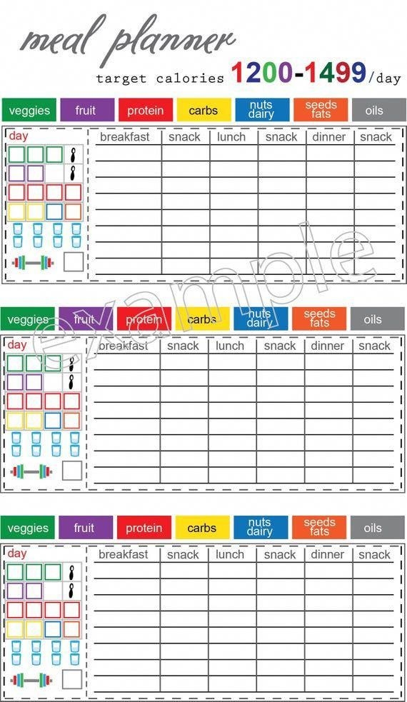 Printable Dash Diet Tracker