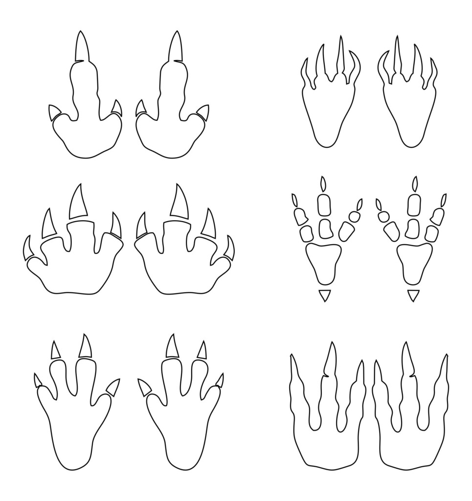 Printable Dinosaur Footprints Printable Calendars AT A GLANCE