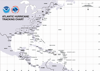 Printable Hurricane Map Tracking Chart