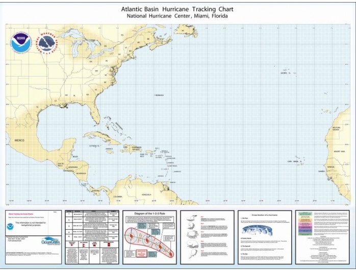 Printable Hurricane Tracking Map