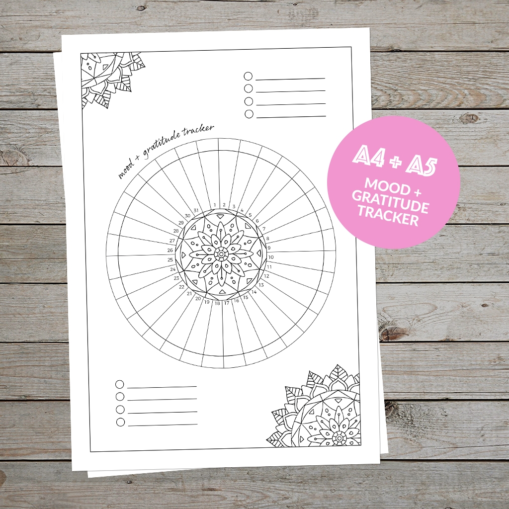 Printable Mood Tracker Bullet Journal