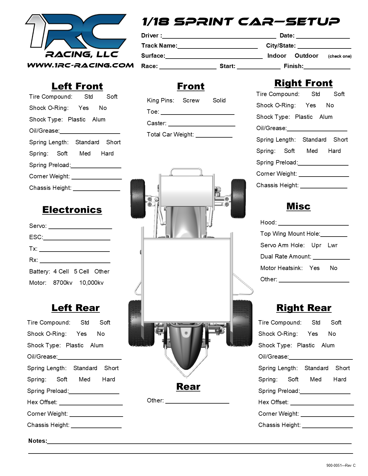 Printable Race Car Setup Sheets Printable Templates