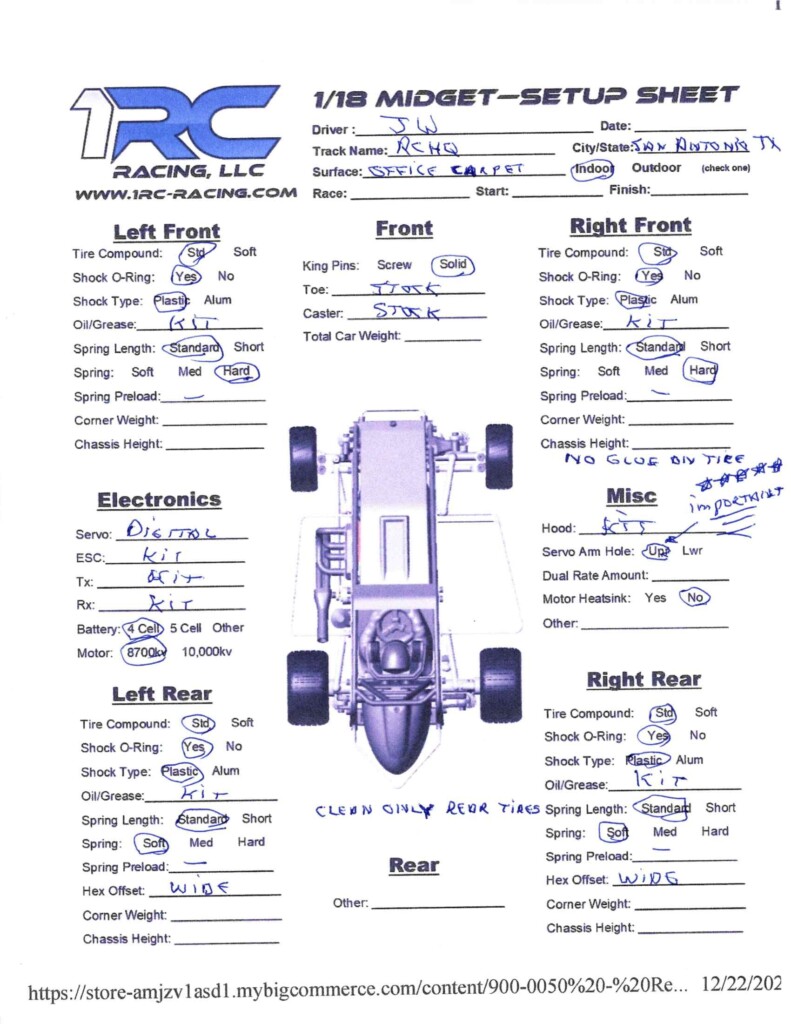 Printable Race Car Setup Sheets Printable World Holid Vrogue co