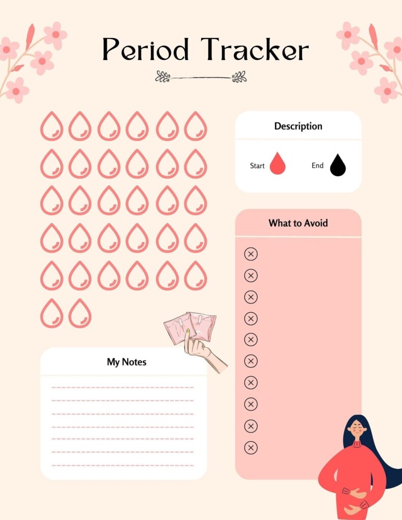 Rainbow Printable Period Tracker Artofit