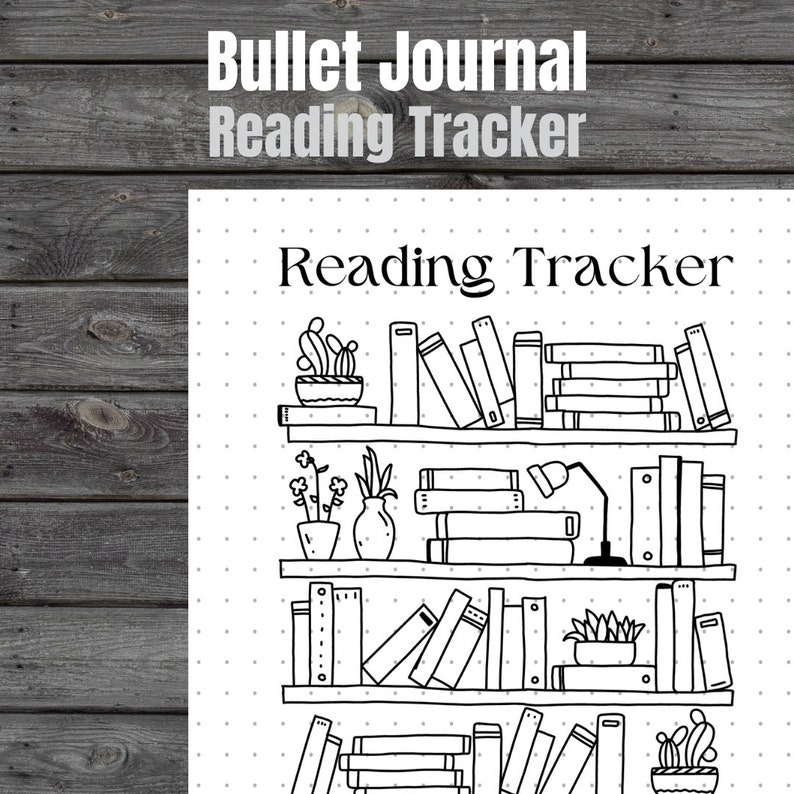 Reading Bullet Journal Tracker Printable Downloads For Journals And