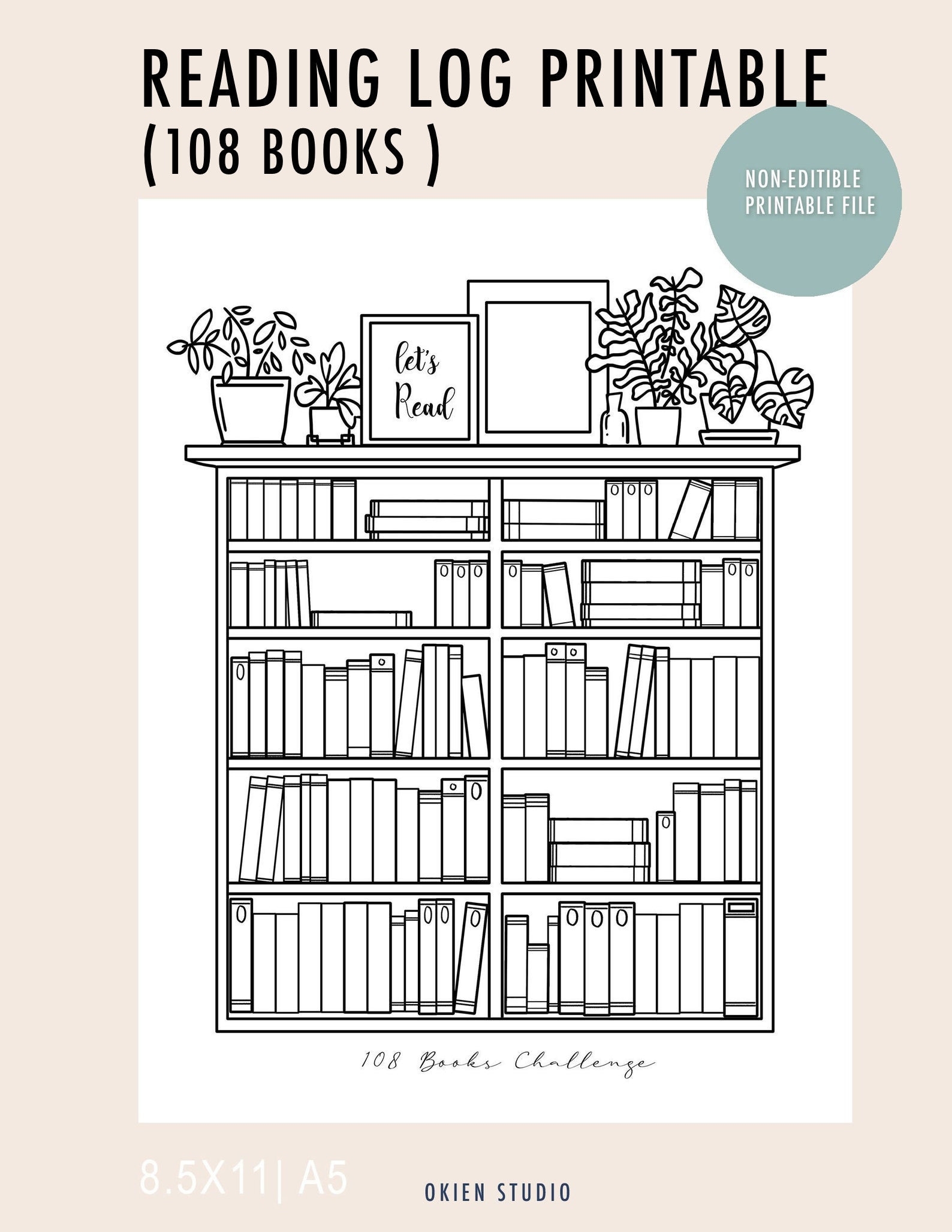 Reading Log Coloring Pages