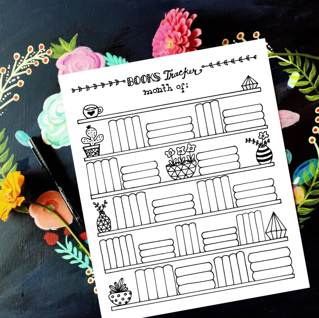 Reading Tracker Bujo Books Tracker Library Tracker Etsy