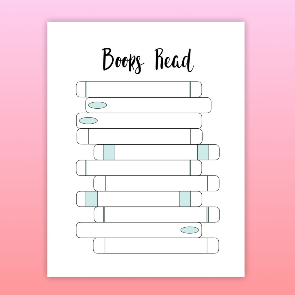 Reading Trackerbooks Tracker Printablegoodnote Etsy