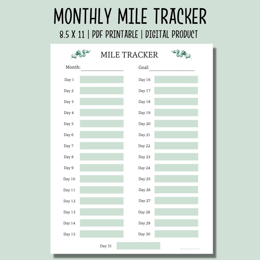 Running Tracker Printable Marathon Runner Printable Free Templates
