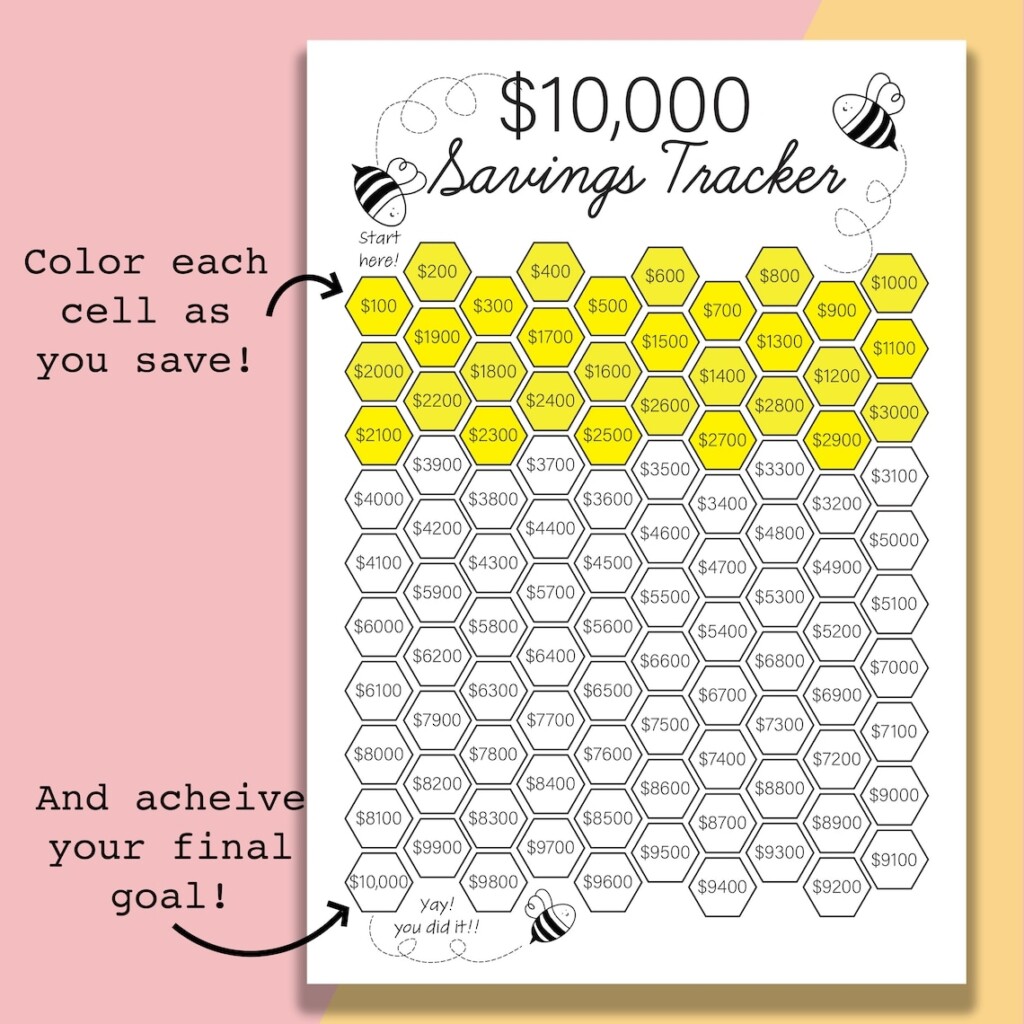 Savings Tracker Printable