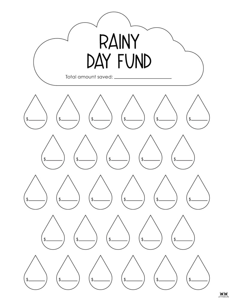 Savings Trackers 27 FREE Printables Printabulls