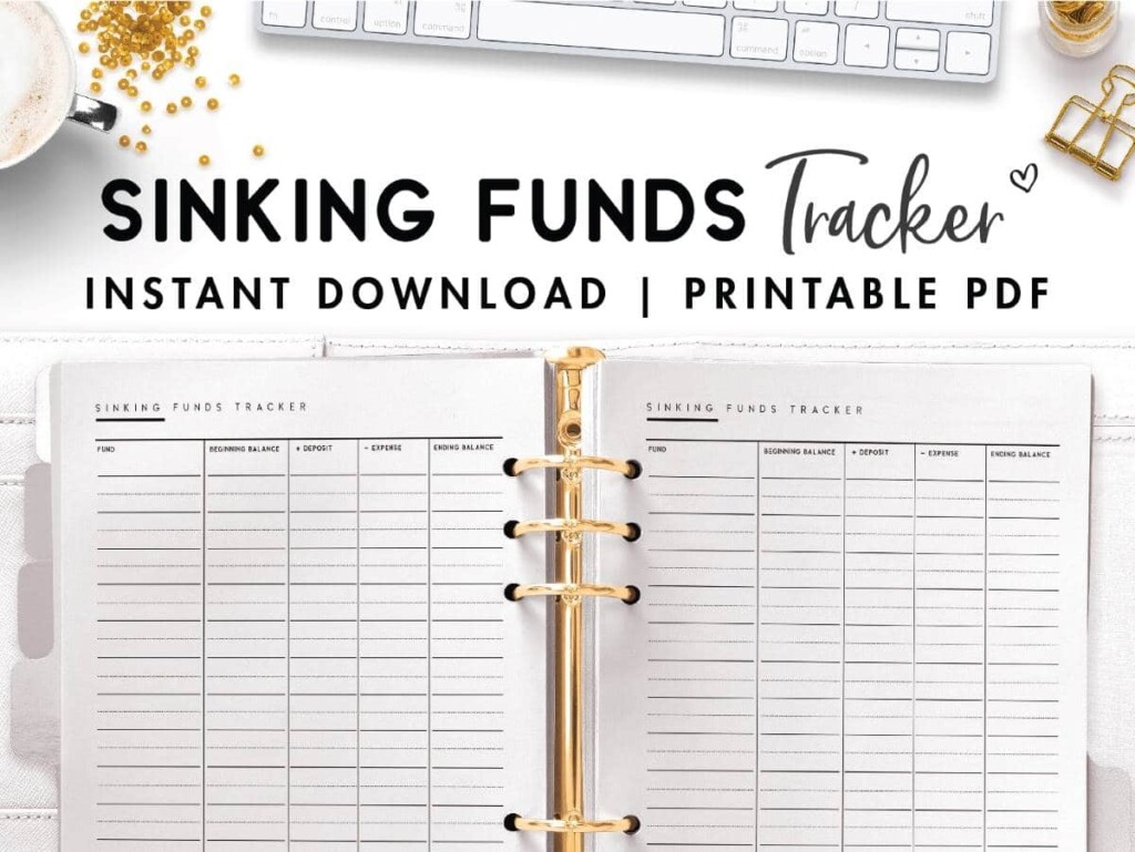 Sinking Funds Tracker Printable