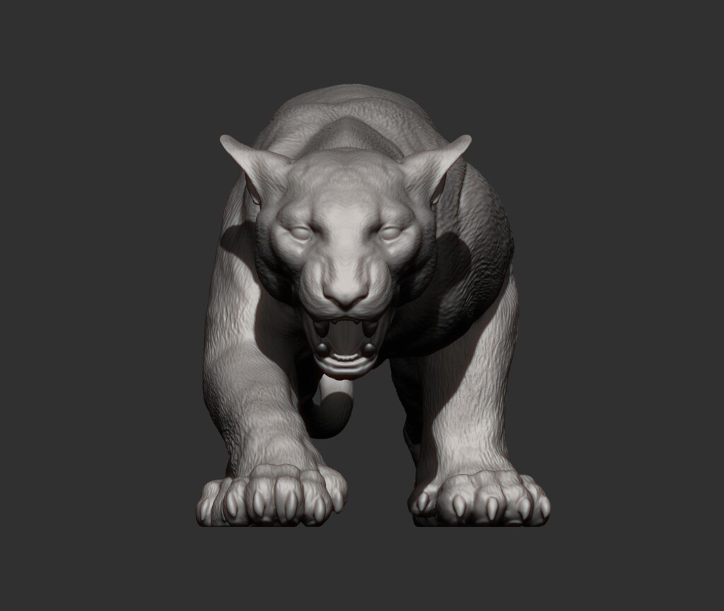 STL File Panther On The Hunt 3D Print Model 3D Printer Design To 