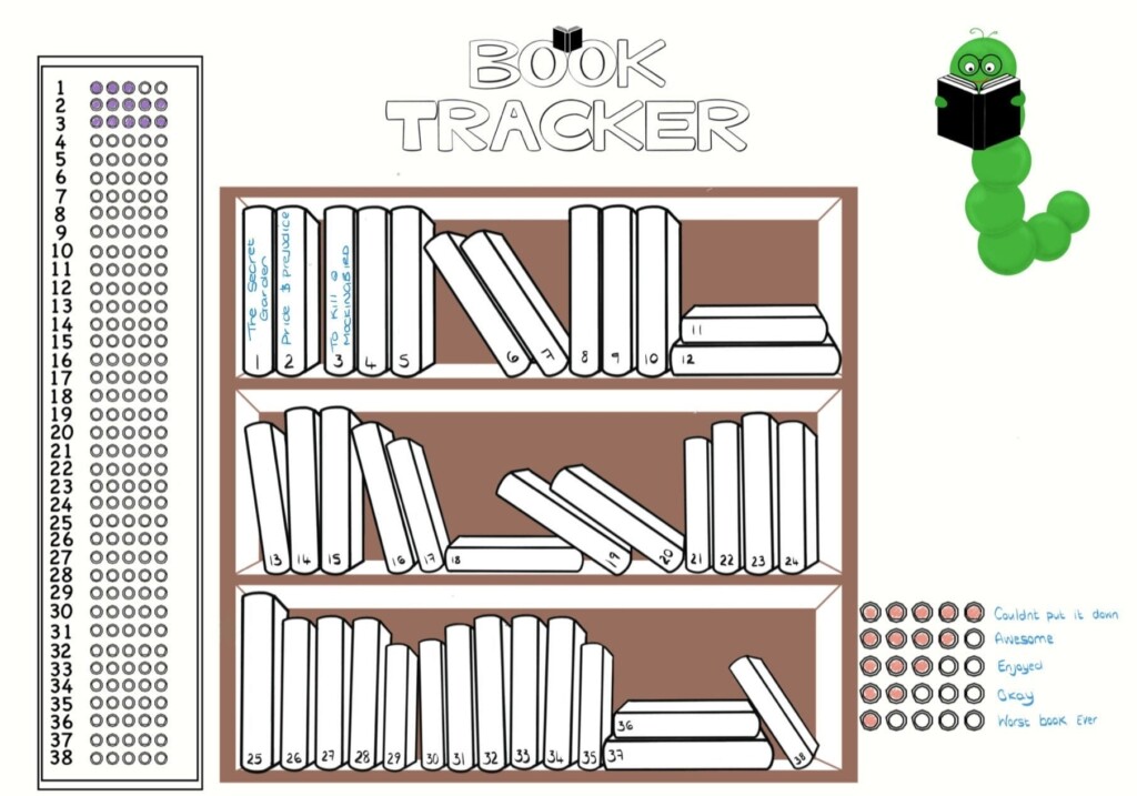 Template Book Tracker Printable