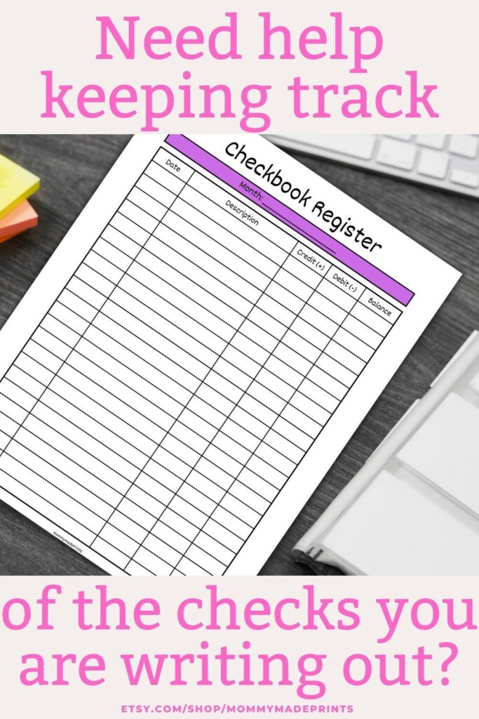 This Checkbook Register Tracker Is The Perfect Tool To Help You With 