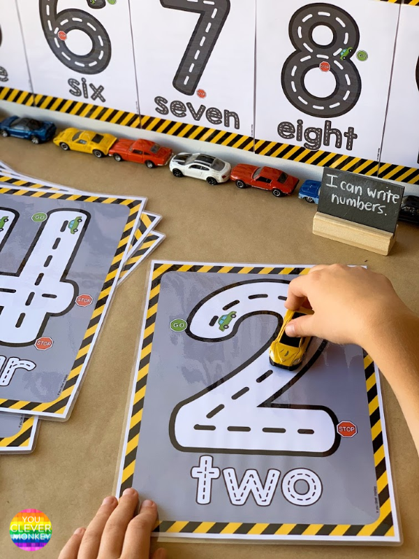 USING CARS TO TEACH CORRECT NUMBER FORMATION You Clever Monkey