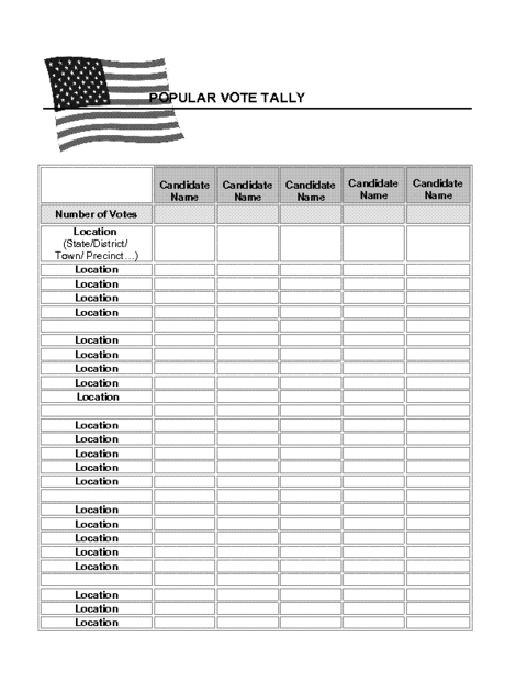 Voting Tally Sheet Template Doctemplates Vrogue co