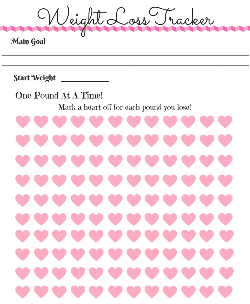 Weight Loss Tracker Printables