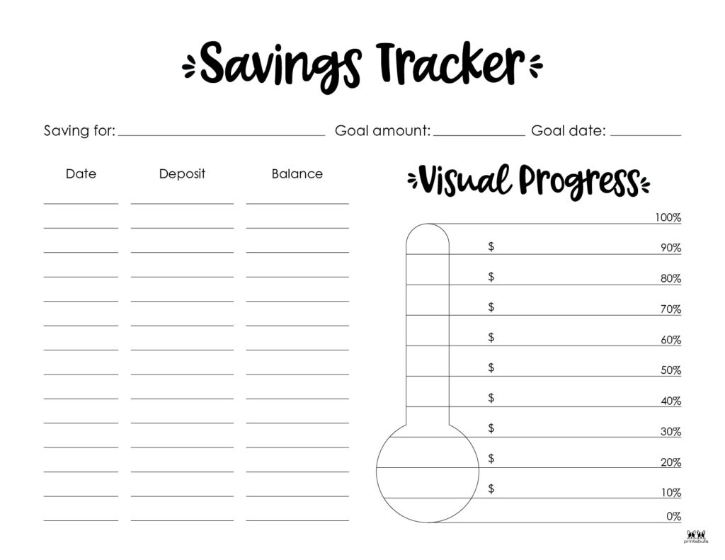Yearly Savings Tracker Pdf Printable Savings Tracker Vrogue co
