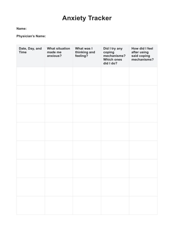 Anxiety Tracker