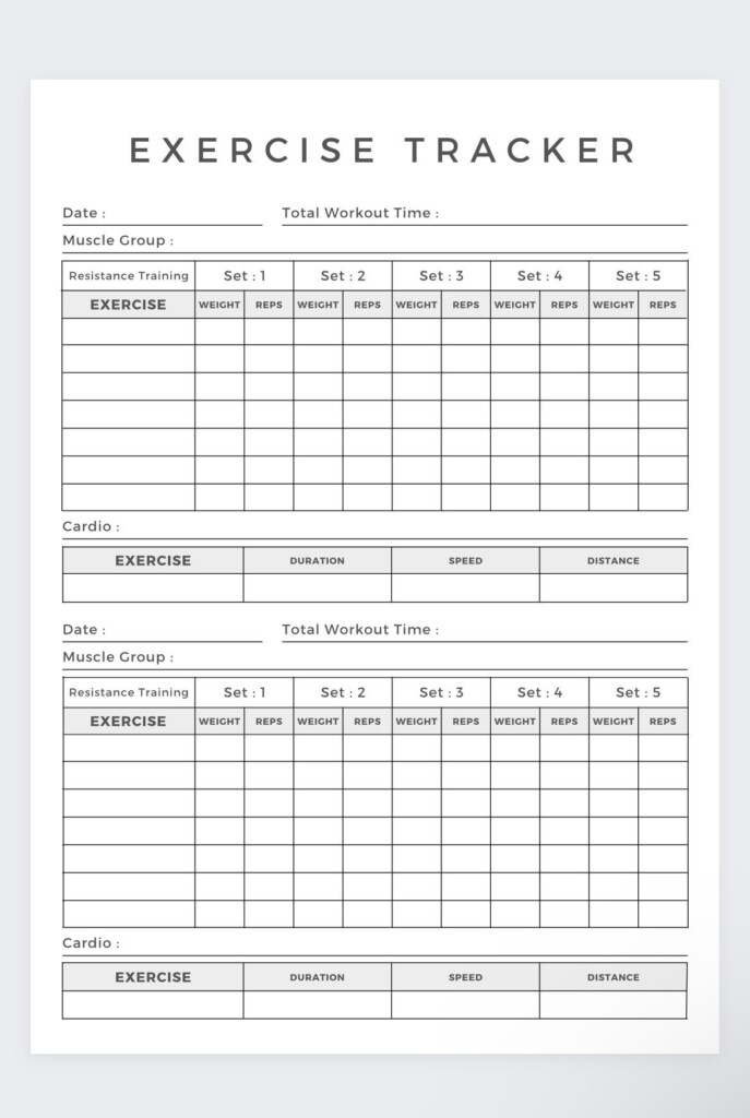 Exercise Tracker workout Tracker 75 Soft Challenge fitness Log workbook Log Template fitness Tracker weight Loss Tracker workout Printable Etsy