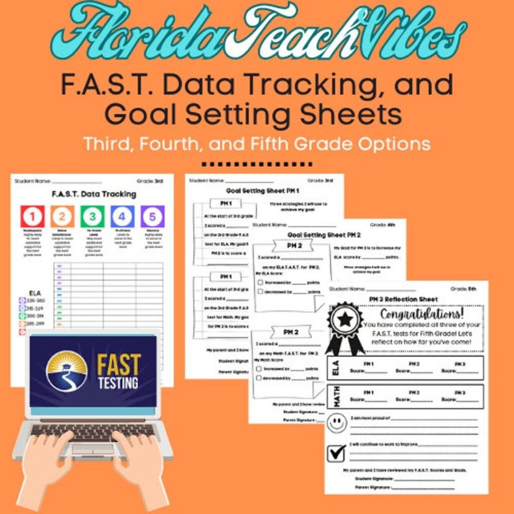 F A S T Data Tracking And Goal Setting Sheets For Student Success Florida 23 Etsy