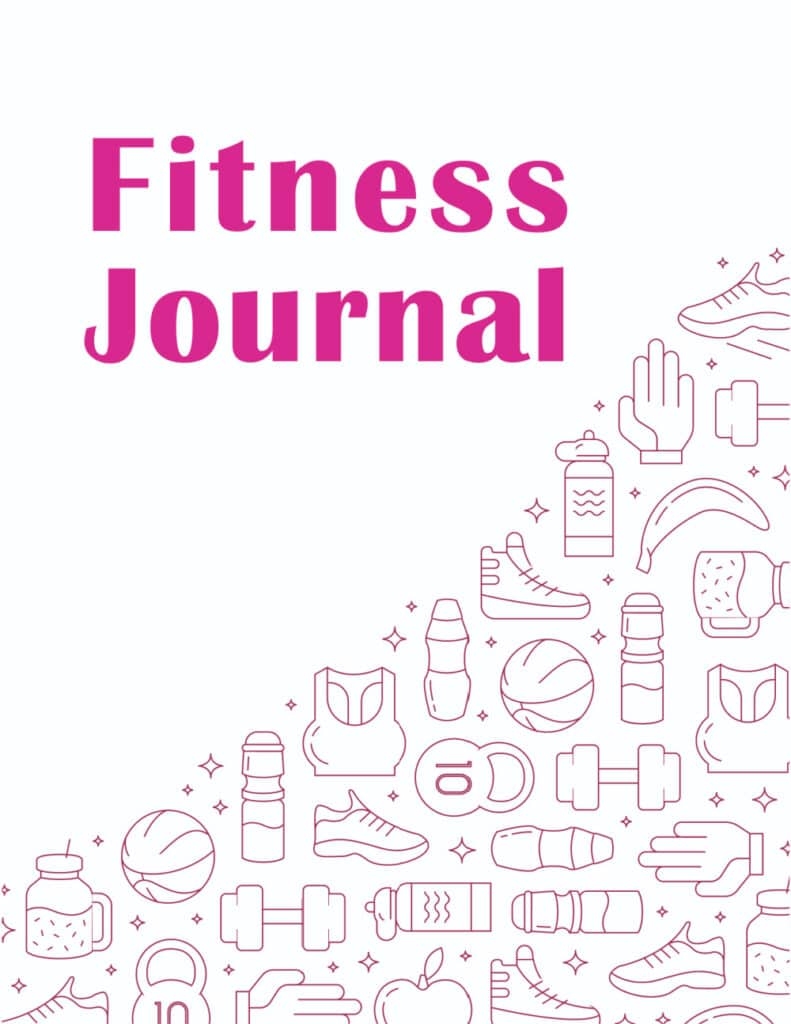 Fitness Journal Template Printables 23 Pages 