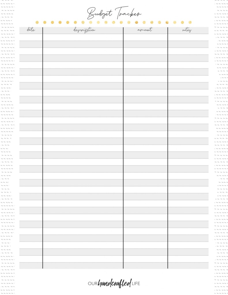 Free Printable Budget Planner And Budget Tracker Our Handcrafted Life