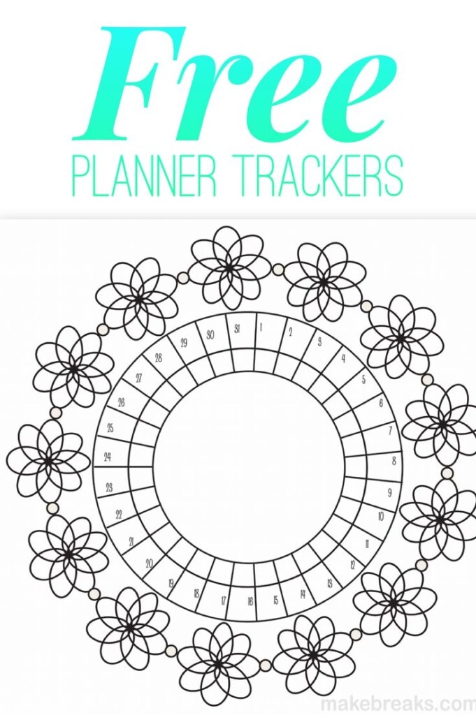 Free Printable Floral Mood Tracker Make Breaks