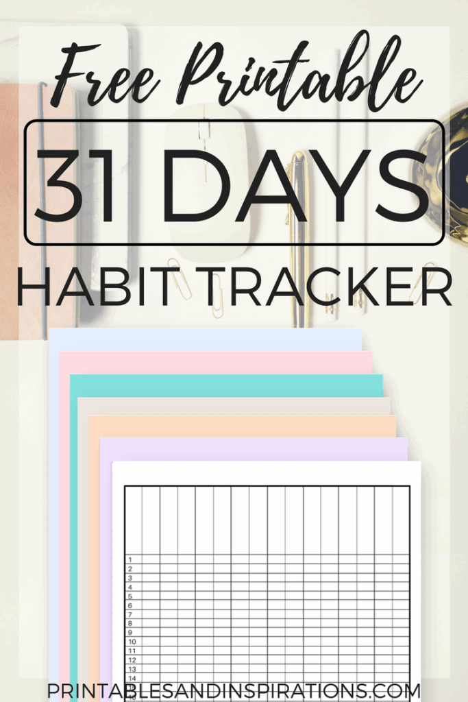 Habit Tracker Free Printable Worksheets For Everyone Printables And Inspirations