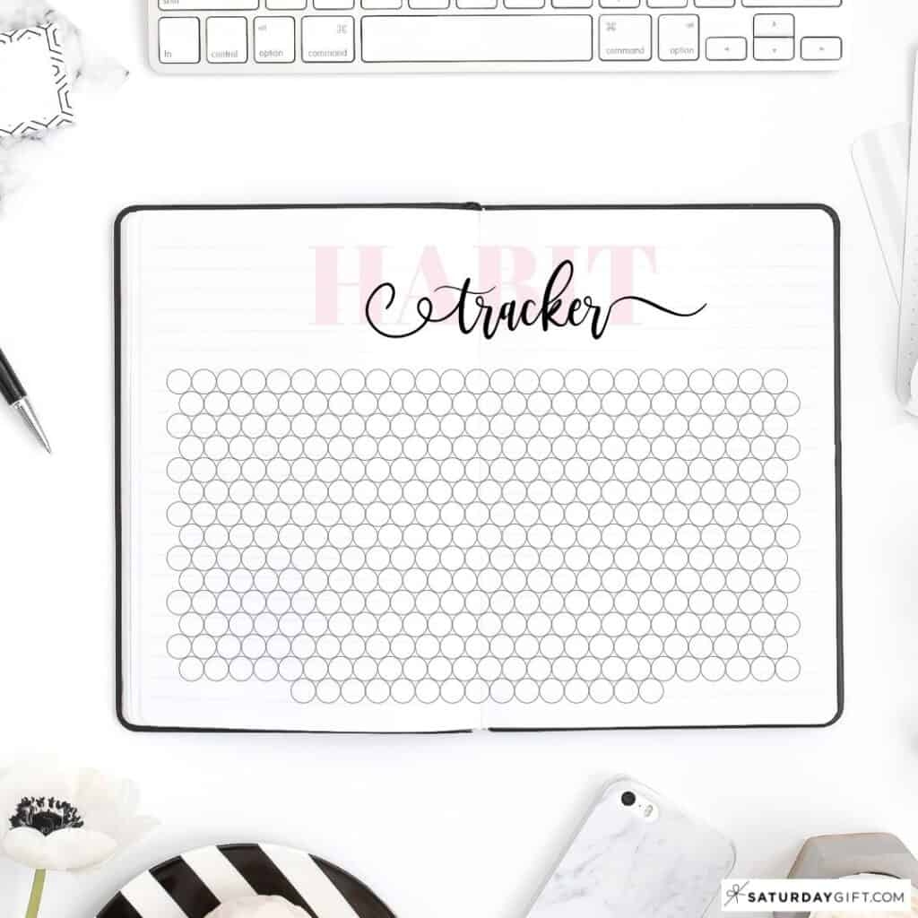 Habit Tracker Printable 43 Cute Free Printable Habit Trackers