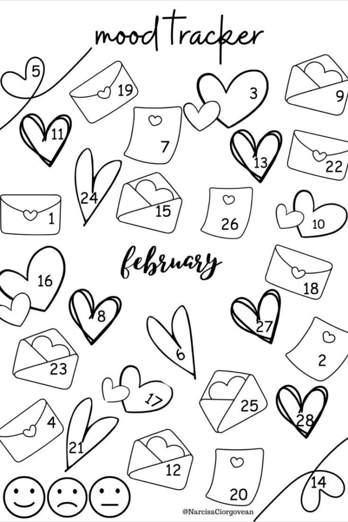 My Mood Tracker For February