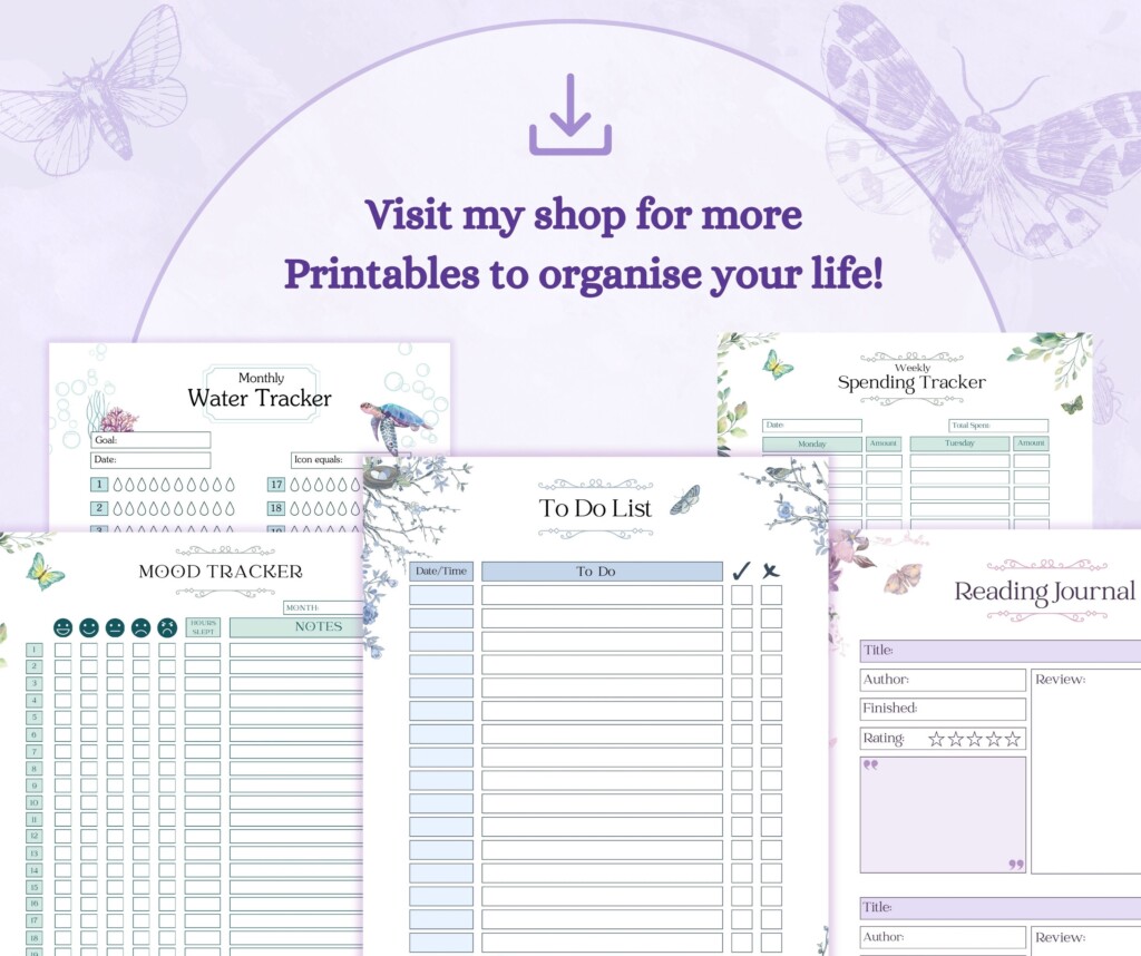Pots Syndrome Tracker Printable PDF Symptom Journal Medical Tracker Pots Tracker Fatigue Tracker Etsy