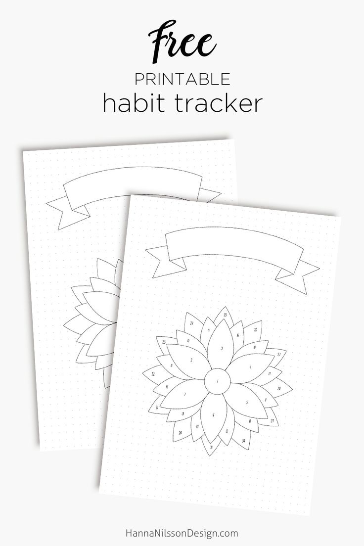 Pretty Flower Shaped Habit Tracker With 31 Petals To Color