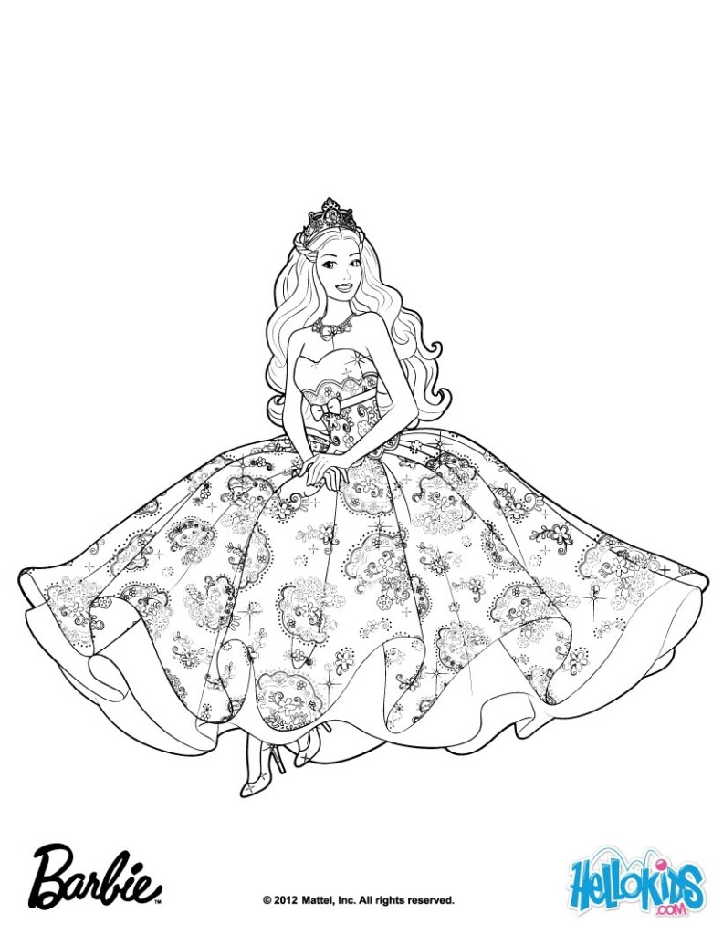 Princess Of Meribella Coloring Pages Hellokids